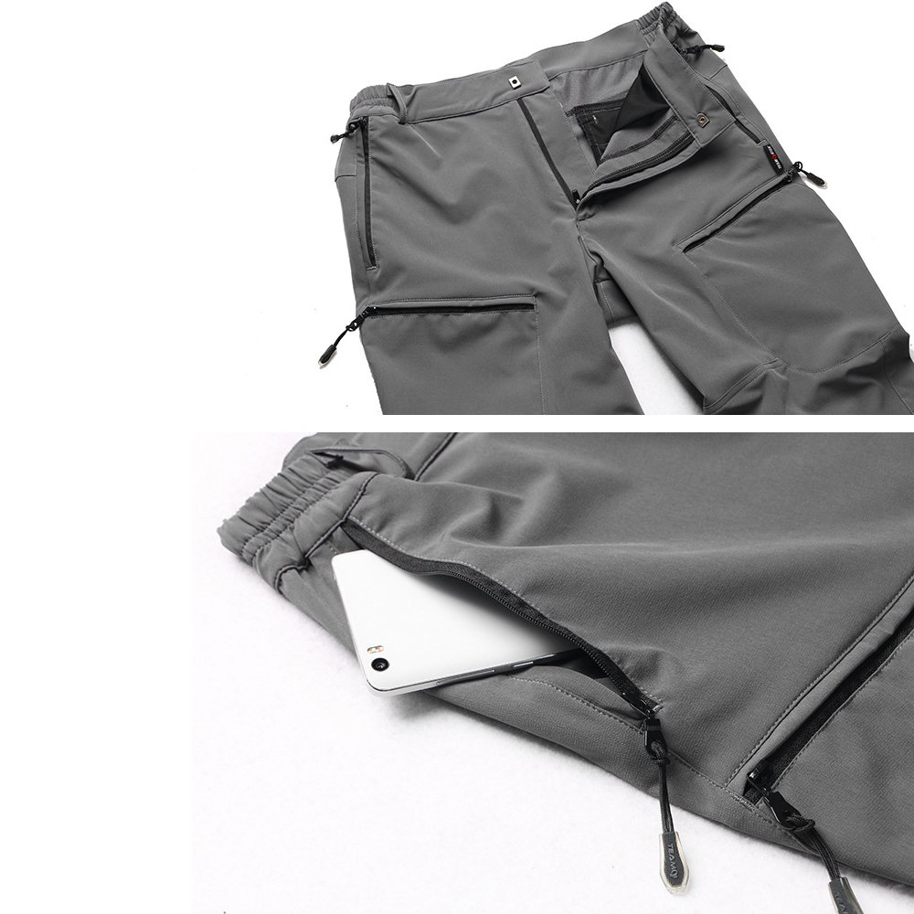 Custom Summer Quick Dry Hiking Pants Men Stretch Waterproof Tactical Zipper Pockets Trousers Lightweight Fishing Cargo Pants