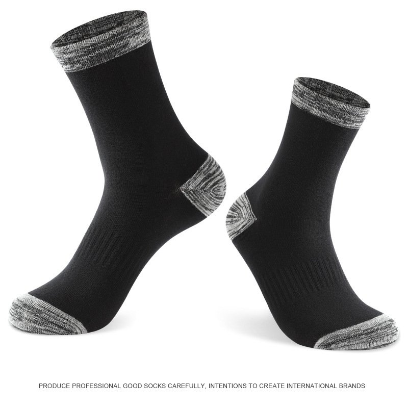 Custom Logo Men's Hiking Socks Athletic Crew Socks Cushioned Deodorant Sports Cotton Basketball Socks