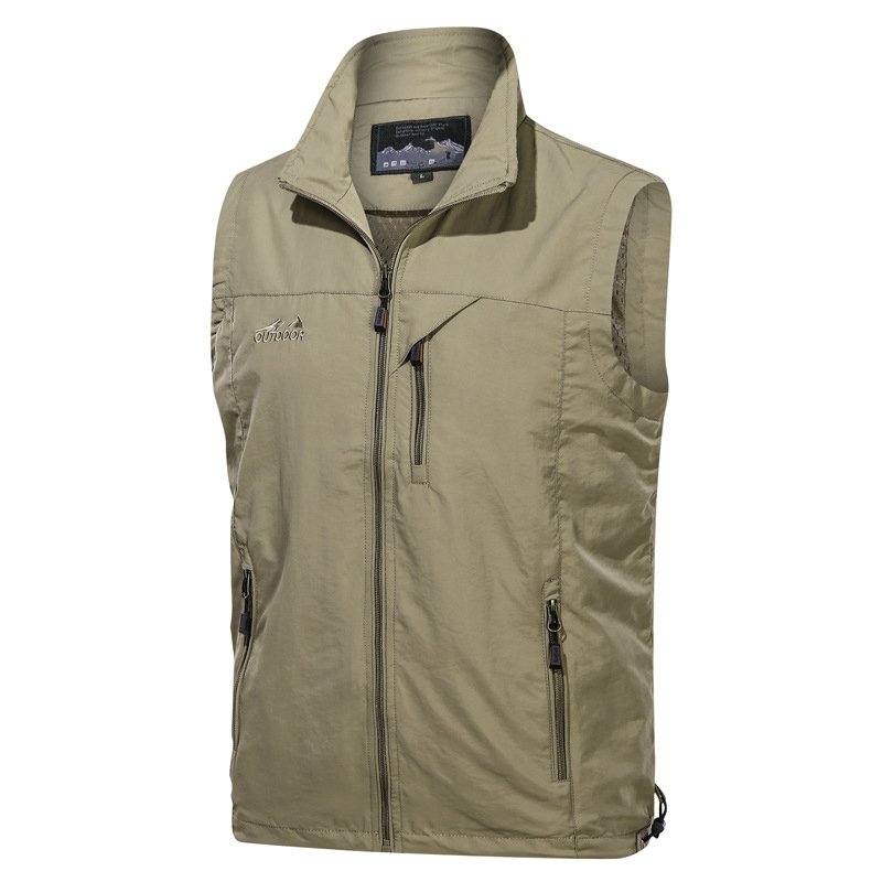 OEM Custom Design Hiking Rain Camping Fishing Male Clothing Breathable Jackets Men Outdoor Windproof Jacket Vest