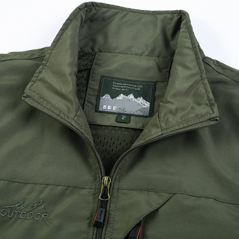 OEM Custom Design Hiking Rain Camping Fishing Male Clothing Breathable Jackets Men Outdoor Windproof Jacket Vest