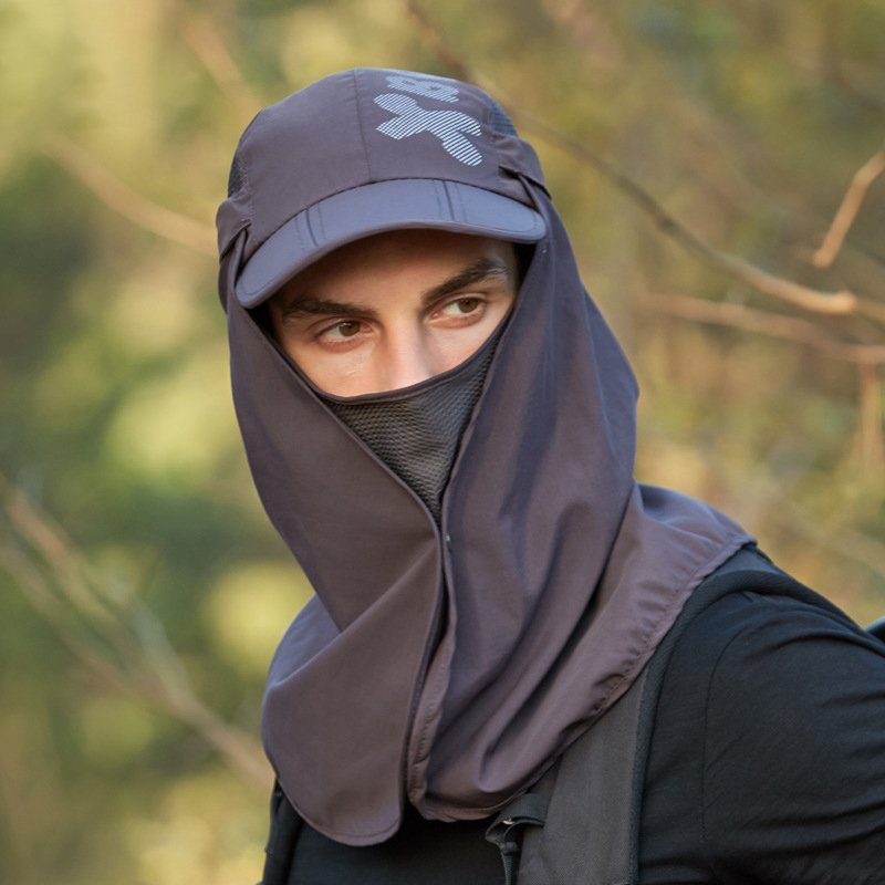 Folding Sun Cap UV Protection Cycling Face Worker Fishing Hiking Hiking Travel Farmer Tea Mask Neck Flap Gardening Camping Hats