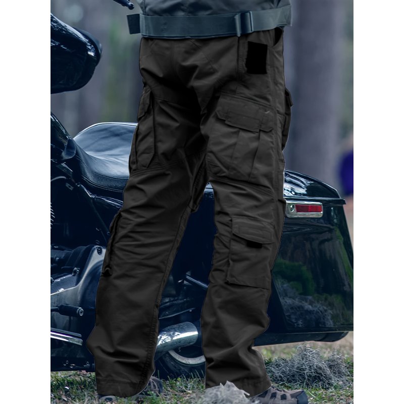 High Quality Custom New Design ODM OEM Multi Pocket Men's Tactical Pants Loose Casual Outdoor Pants Mens Cargo Pants For Hiking