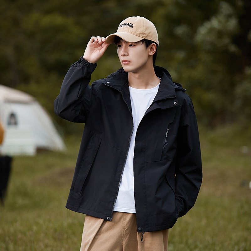 Outdoor Mountain Waterproof Single-Layer Jacket - Your Reliable Companion for Adventurous Hikes.