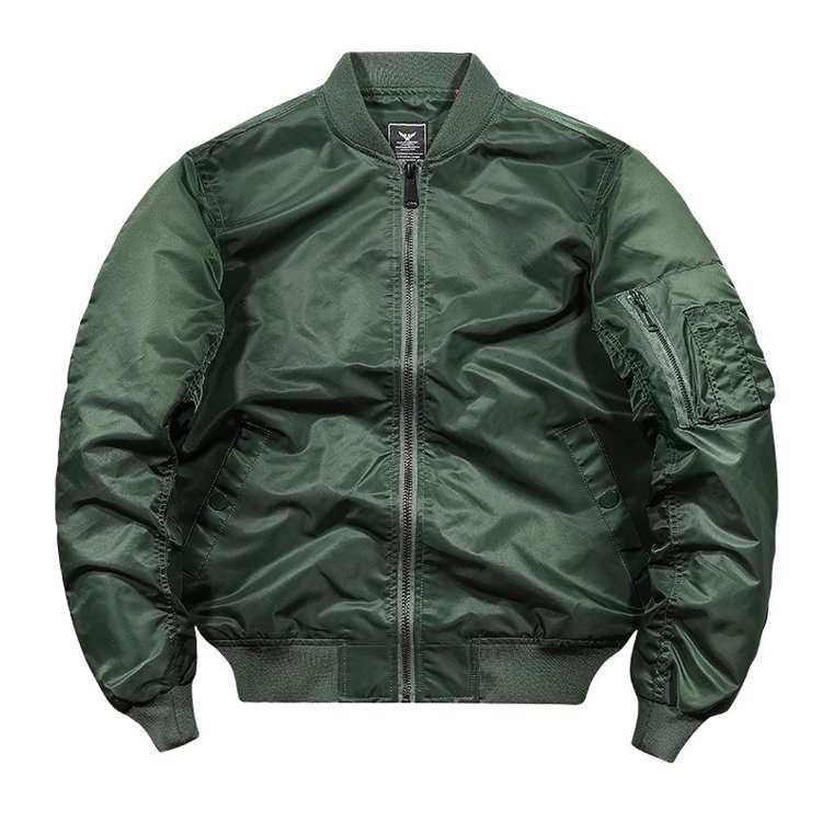 OEM ODM Bomber Jacket Polyester Windbreaker And Waterproof Flight Baseball Jacket