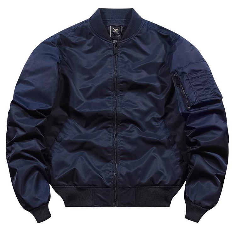 OEM ODM Bomber Jacket Polyester Windbreaker And Waterproof Flight Baseball Jacket