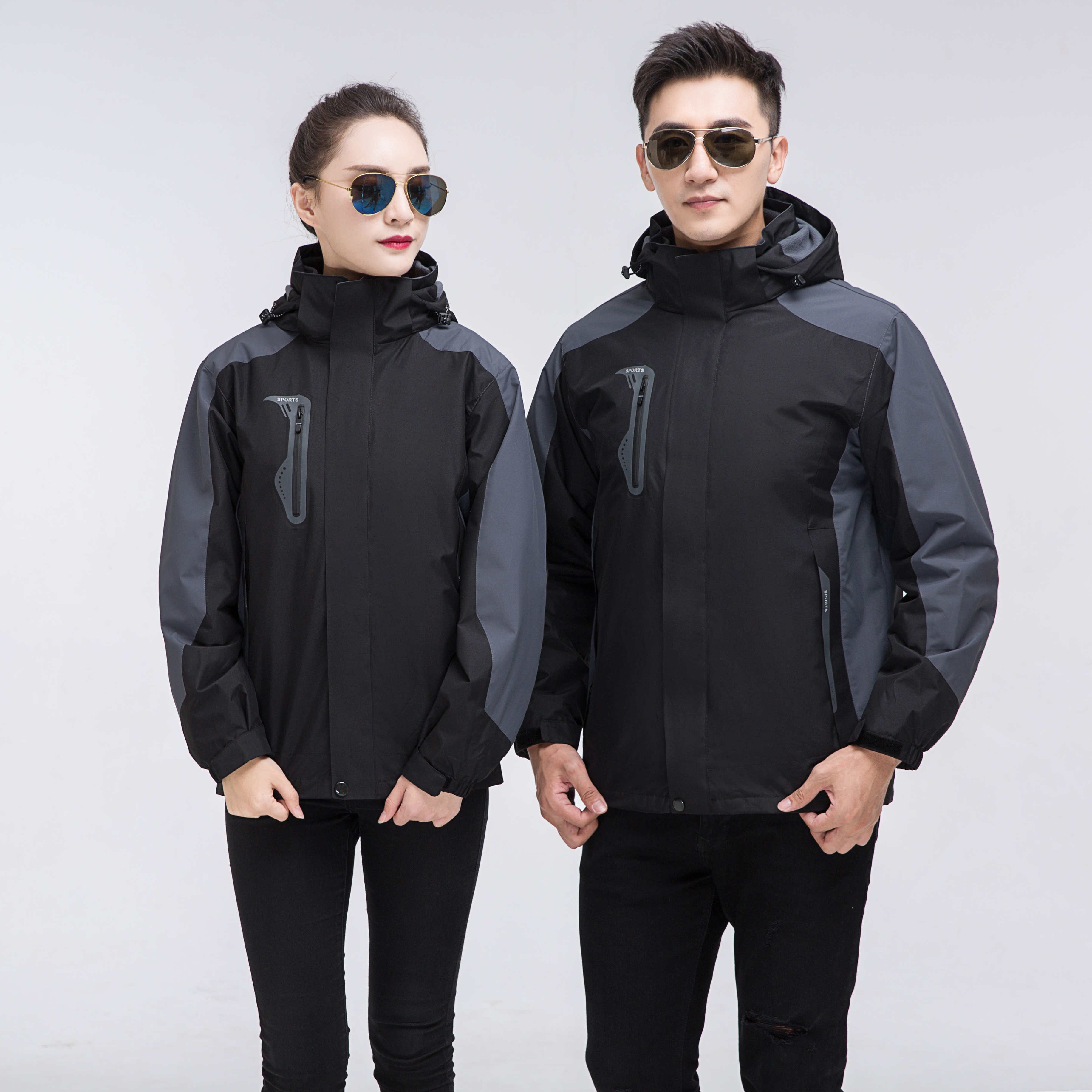 High Quality Hot Selling Winter men outdoor windproof mountaineering clothes hiking wear suit
