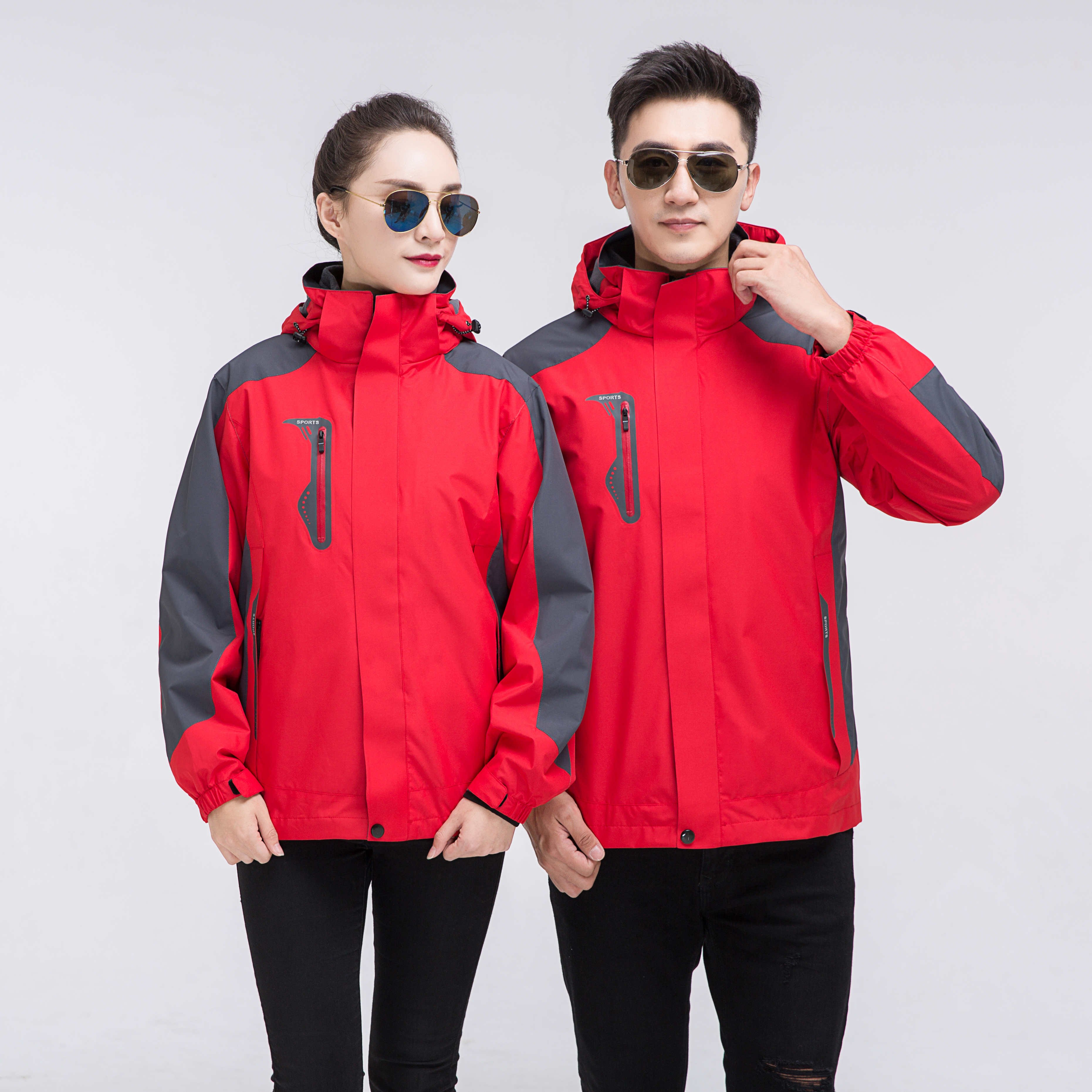 High Quality Hot Selling Winter men outdoor windproof mountaineering clothes hiking wear suit