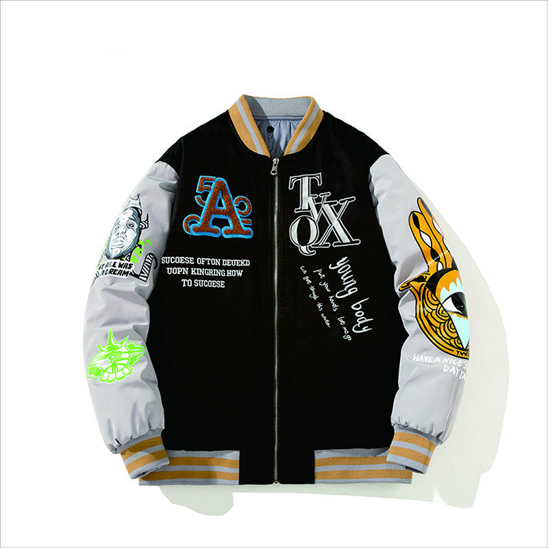 New Custom Wholesale Fashion Personalized Embroidery Varsity Leatherman Varsity Baseball Letter Mens Varsity Jacket High Quality