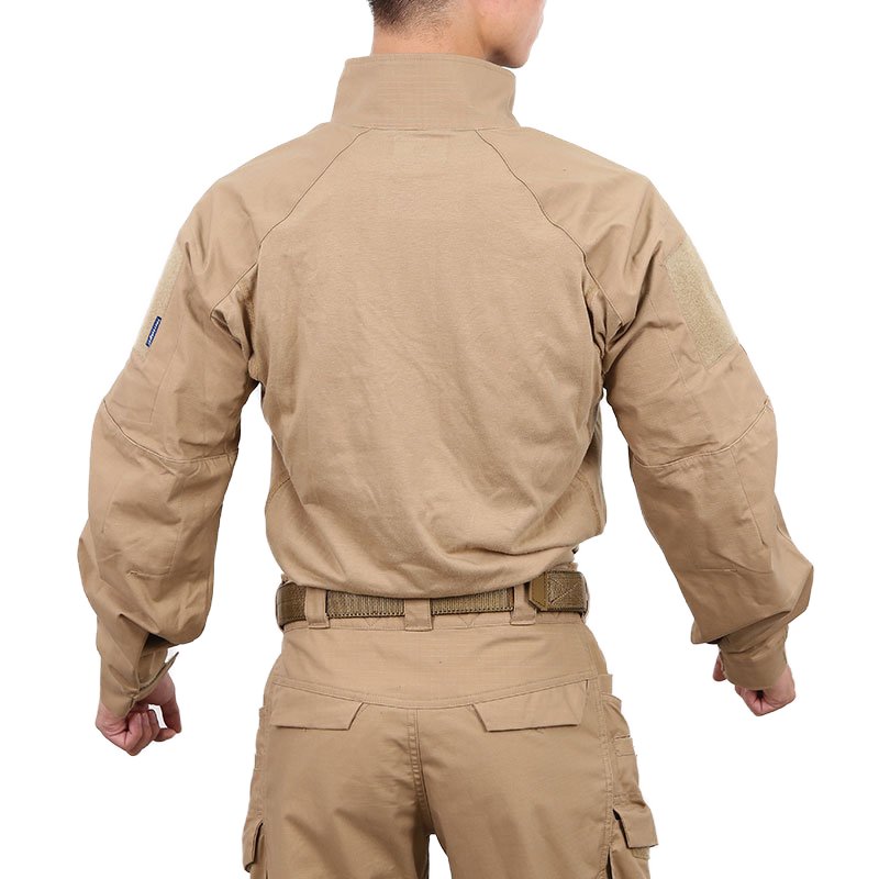 Emersongear Solid Color E4 Outdoor Ripstop Tactical Suit Clothing Set Work Combat Shirt Pants Training Tactical Uniforms Suit