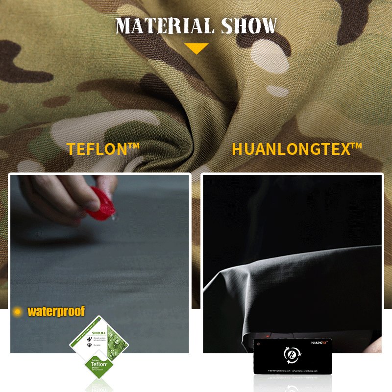 Emersongear Solid Color E4 Outdoor Ripstop Tactical Suit Clothing Set Work Combat Shirt Pants Training Tactical Uniforms Suit