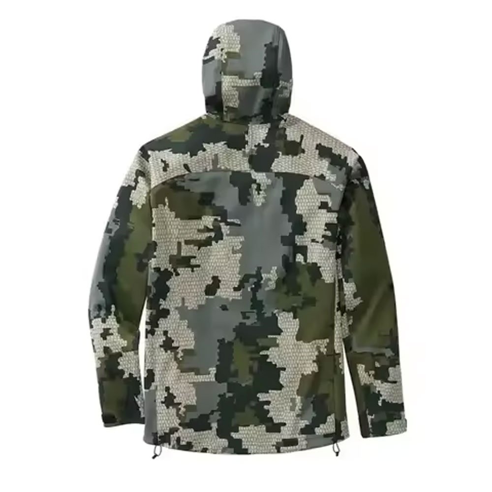 Custom High Quality Hooded Men's Tactical Camo Jacket Woodland Inspired Hiking And Outdoor Men's Camouflage Windproof Jackets