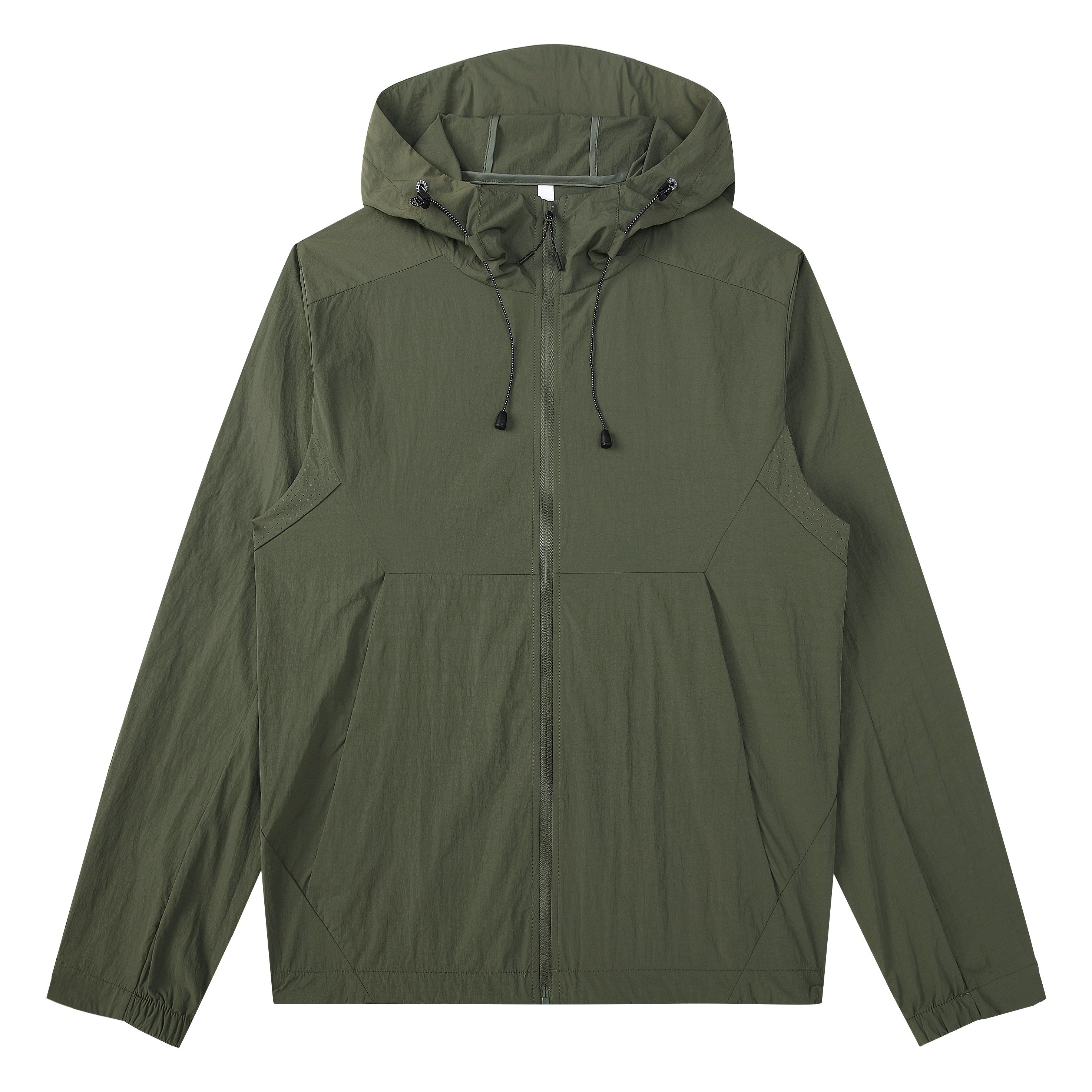 Summer Waterproof Lightweight Full Zip Running Workout Unisex Windbreaker Jacket Sun Protection UPF50 Clothing For Men And Women