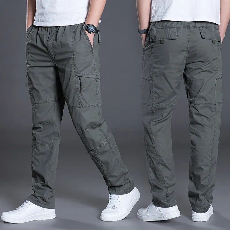 Hiking Casual Men Cargo Pants | Unisex Solid Cargo Plain 100% Cotton High Quality |Custom Logo Printing Cargo Pants Bulk Product