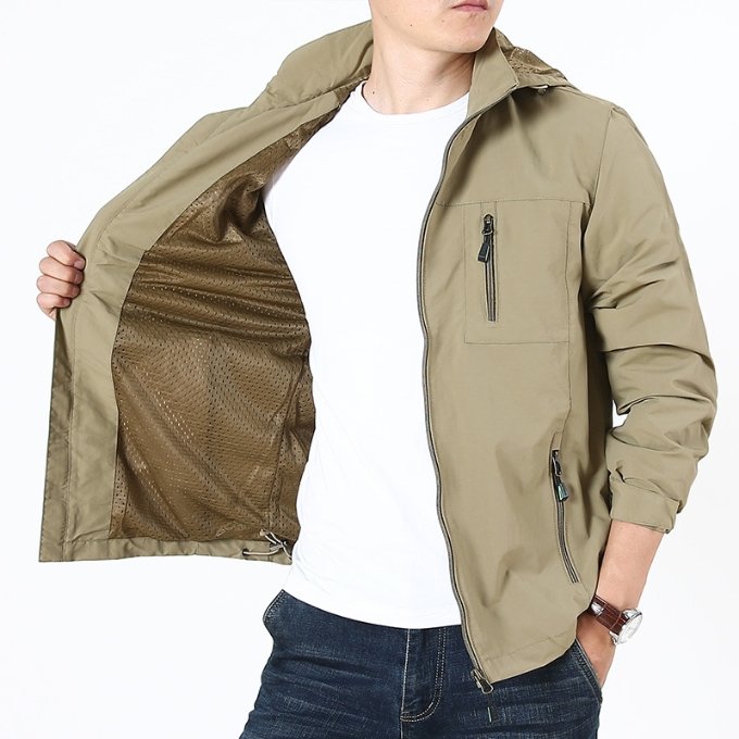 Custom Waterproof Breathable Jacket Hiking Hooded Outdoor Light Shell Outer SoftShell Jacket