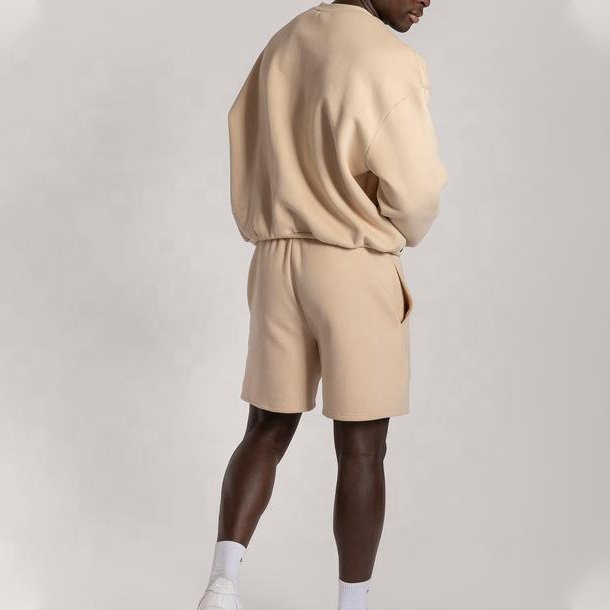Custom Jogging Suit Two Piece Jumper Short Set Men clothing Fleece Mens Sweatsuit Sets Sweat Gym Athletic Track Suit Shorts Set