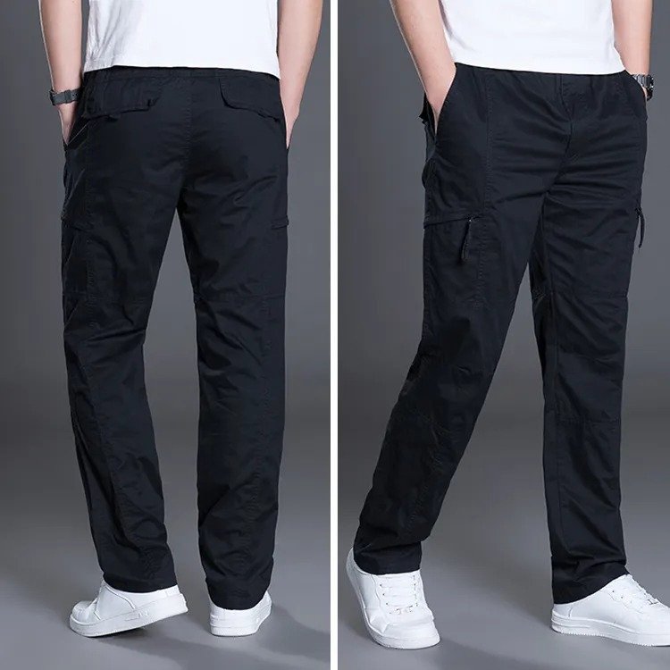 Unisex Mid-Waist Slim Fit Canvas Cargo Pants Cheap Price Men's Youth Casual Trousers Outdoor Work Hiking Washed Flat Front Style