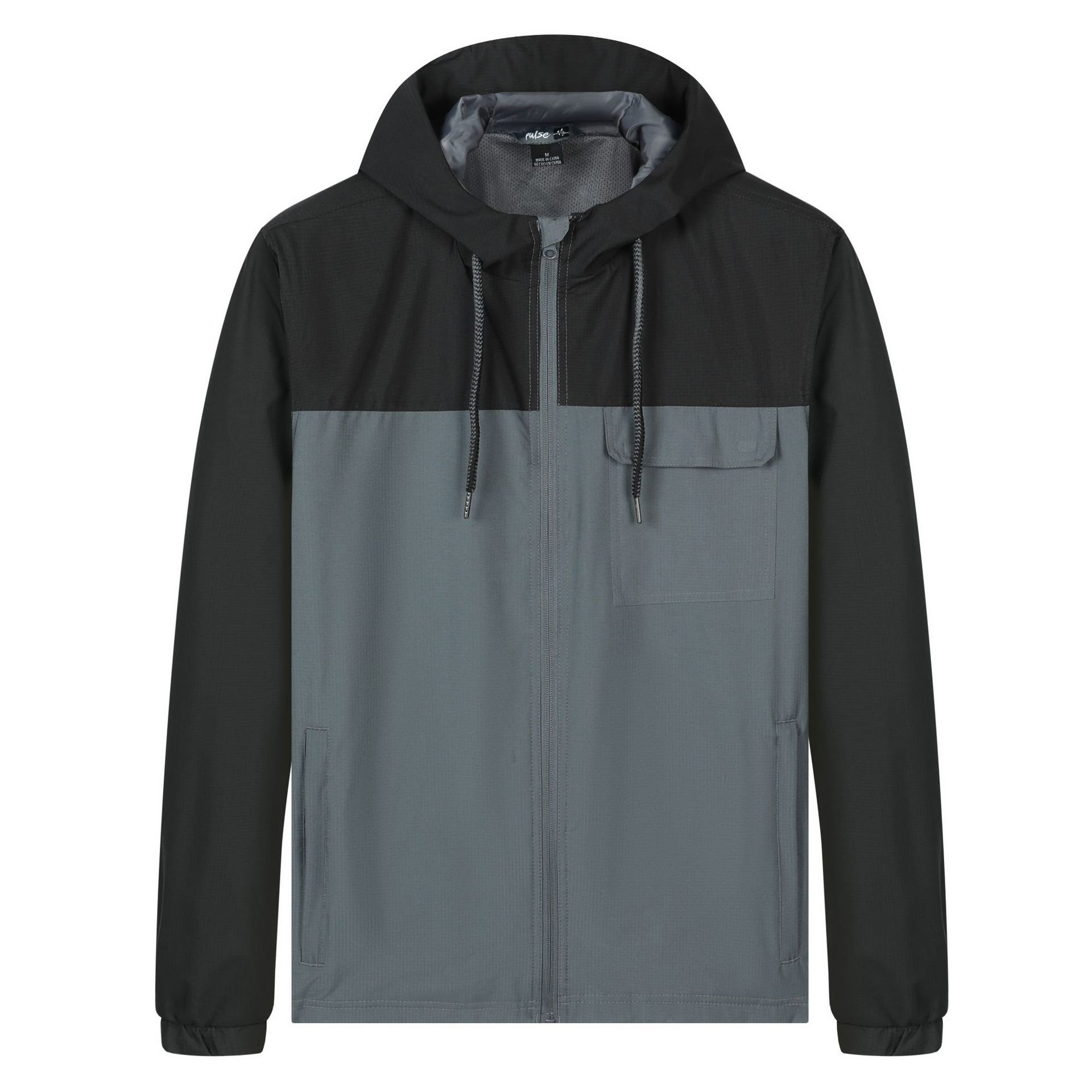 Custom Brand Mens Polyester Soft Shell Lightweight Windbreaker Hiking Coat Puffer Jackets