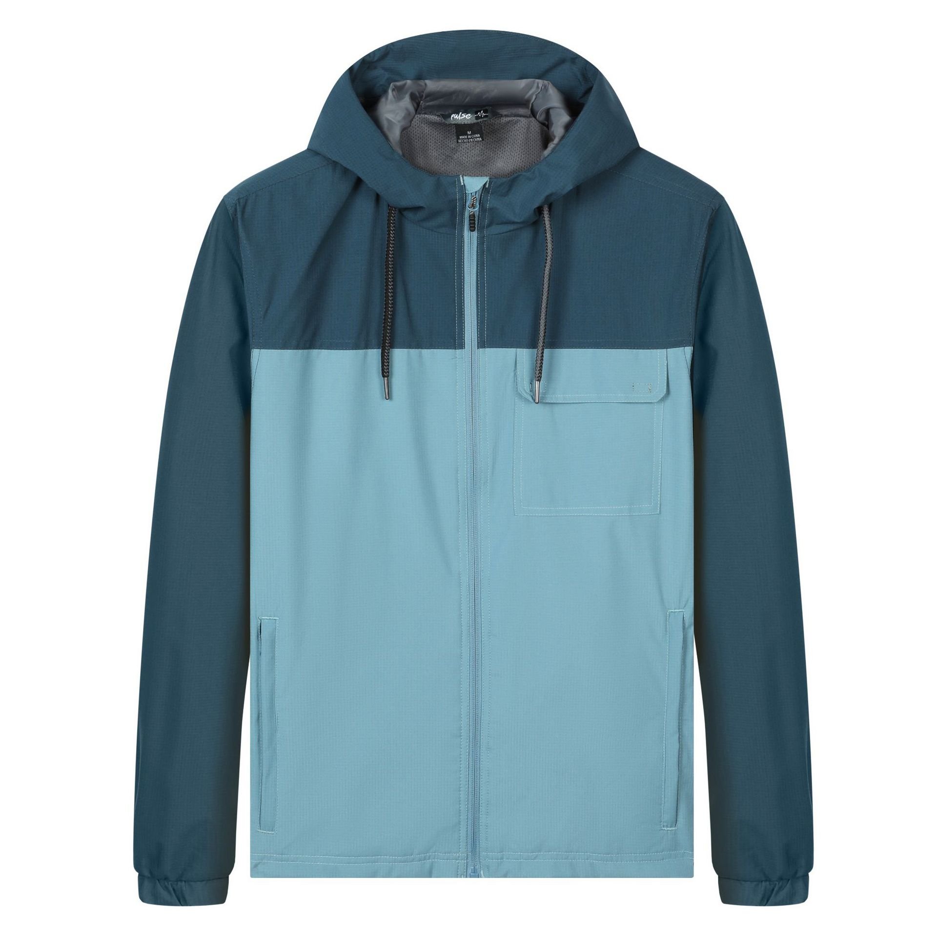 Custom Brand Mens Polyester Soft Shell Lightweight Windbreaker Hiking Coat Puffer Jackets