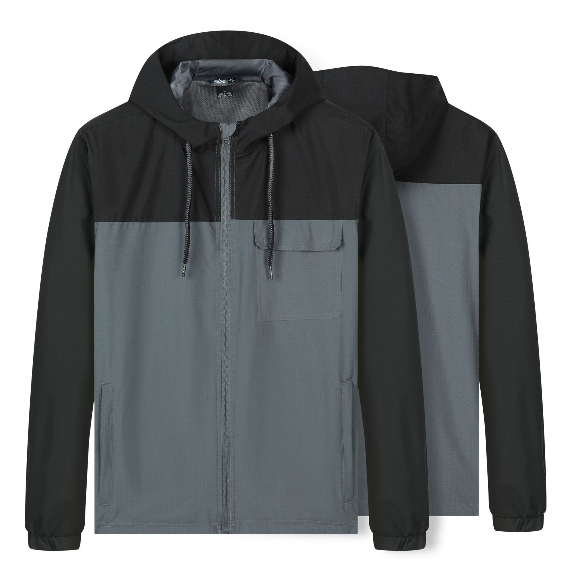 Custom Brand Mens Polyester Soft Shell Lightweight Windbreaker Hiking Coat Puffer Jackets