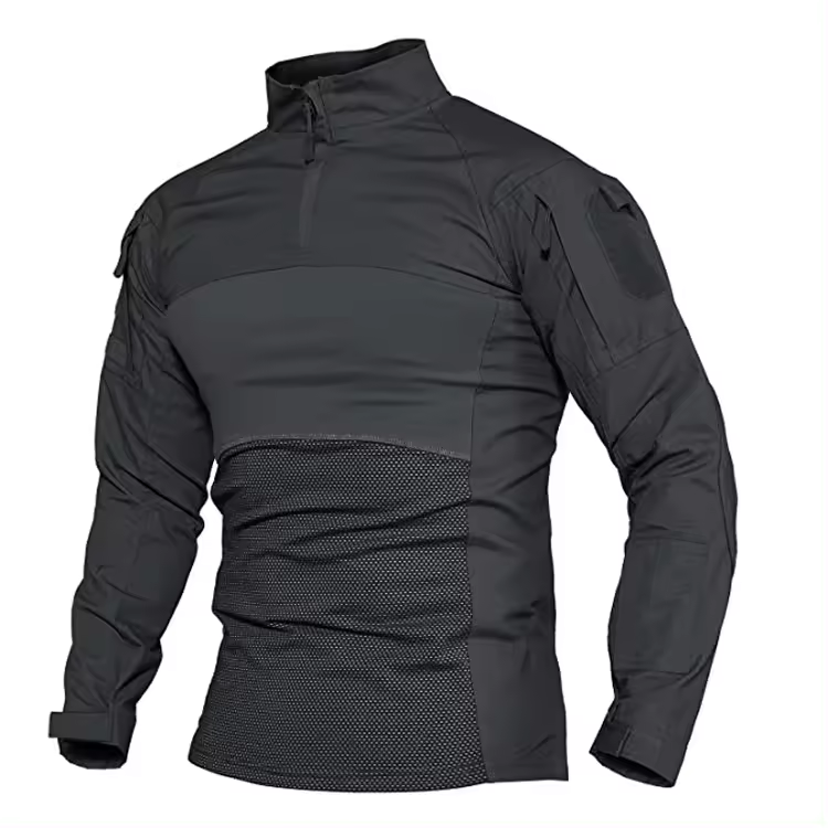 Spring and Summer Outdoor Tactical Long Sleeve Hiking Fishing Moisture Wicking Casual Shirt