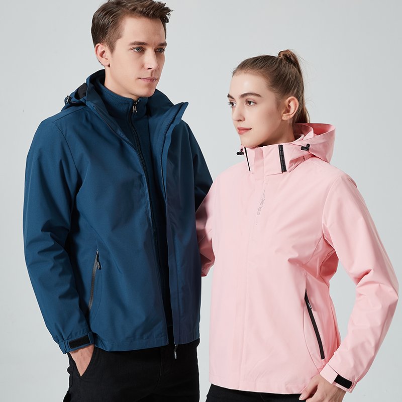 Unisex Waterproof Windproof Camping Hiking Jacket Outdoor Travel Warm Jacket for Winter Adults-Men Women Couples