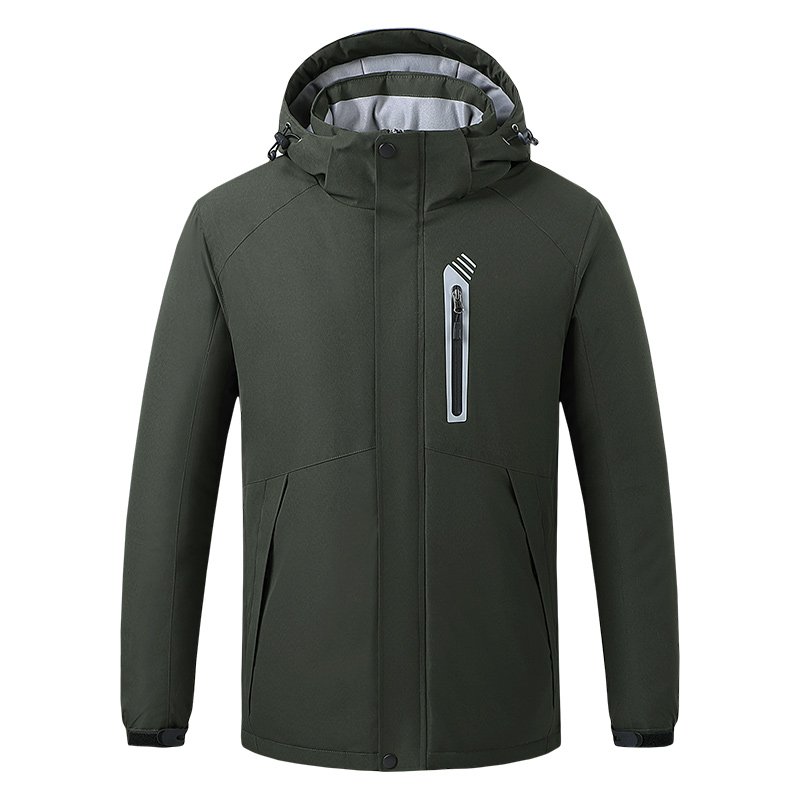 High quality Winter Outdoor Windproof Hiking Heated Jacket Men battery Heated Jacket Lightweight Down Heated Jacket Men