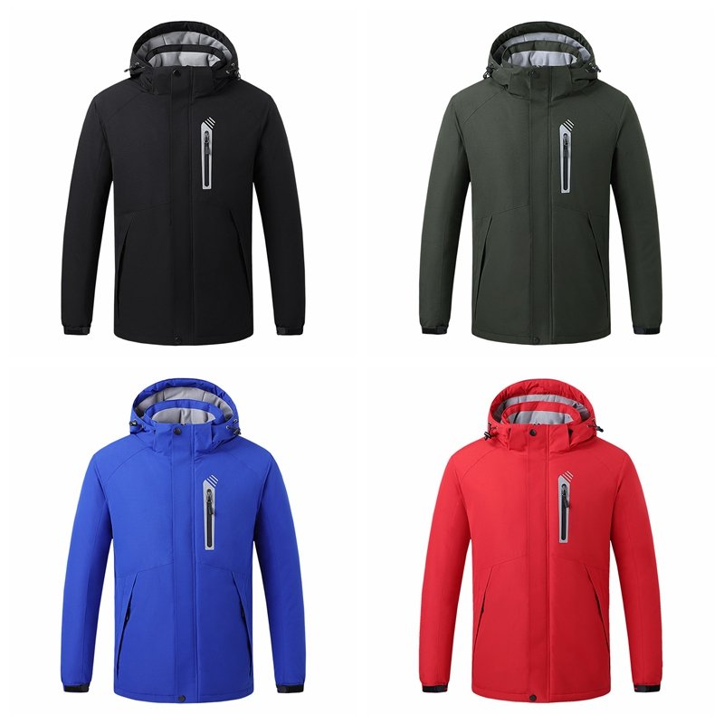 High quality Winter Outdoor Windproof Hiking Heated Jacket Men battery Heated Jacket Lightweight Down Heated Jacket Men