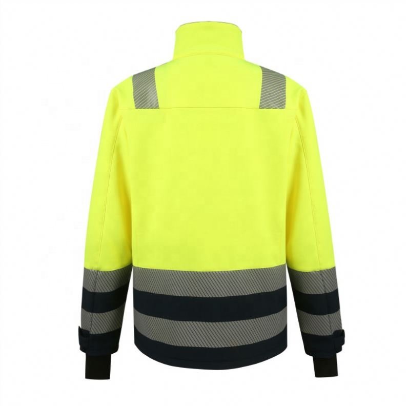Cycling Safety Reflective Jacket Softshell Jacket Brand Spandex / Polyester Shell Safari Jacket Regular Clothing Length Slim