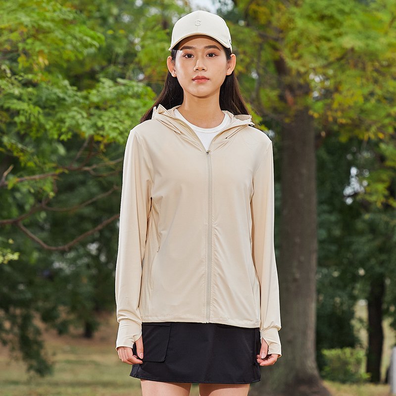 Sunscreen Clothing UPF100+ Sun Protection Fishing Long Sleeve Anti UV Jacket Rashguard Outdoor Ice Silk Hoodie Jacket For Women