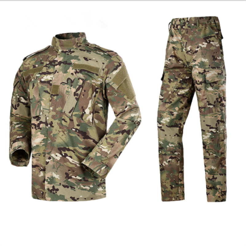 Training ACU Uniform Jungle German Camouflage Pants Clothing Suit black tactical uniform set for security guards