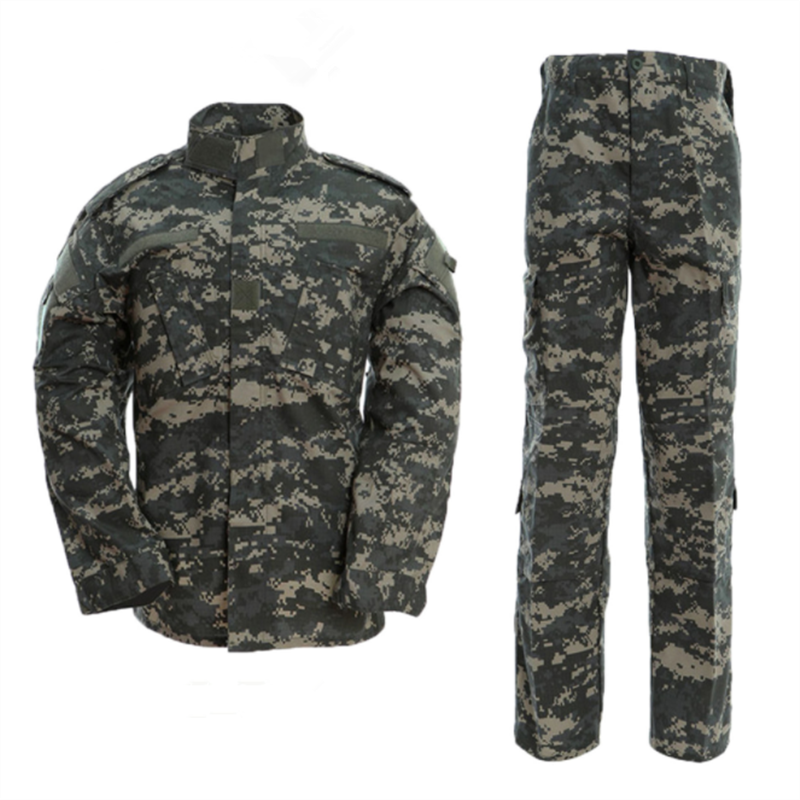 Training ACU Uniform Jungle German Camouflage Pants Clothing Suit black tactical uniform set for security guards
