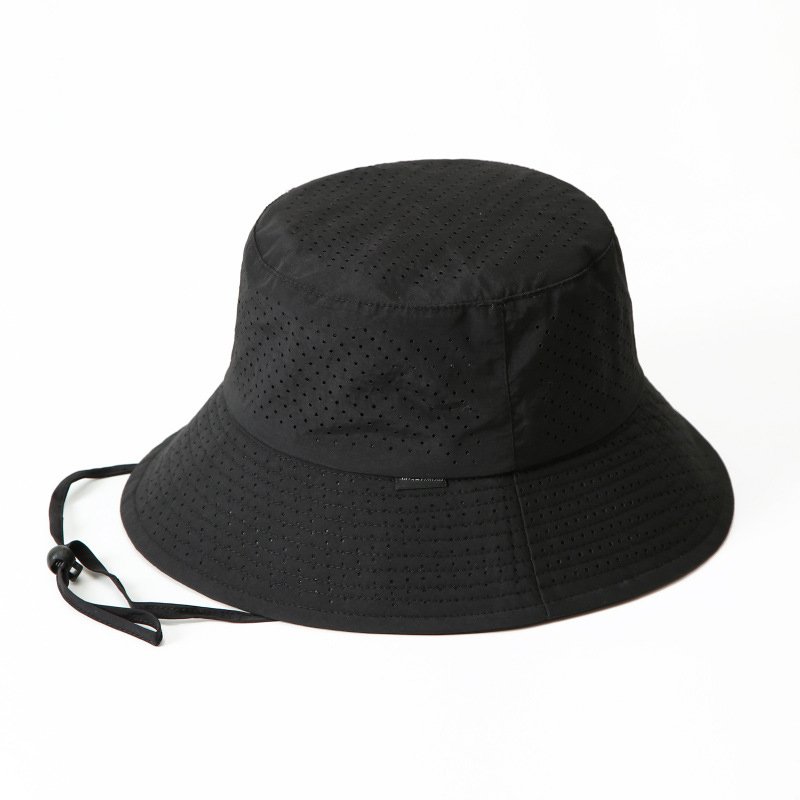 Summer Outdoor Packable Bucket Hat with Laser Perforated Mesh Breathable Hiking Fishing Cap Lightweight Quick Dry Fisherman Hat