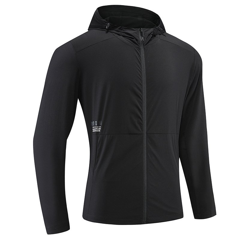 Men Waterproof Softshell Jacket with Removable Hood Windbreaker Hooded lightweight Coat for Outdoor Hiking