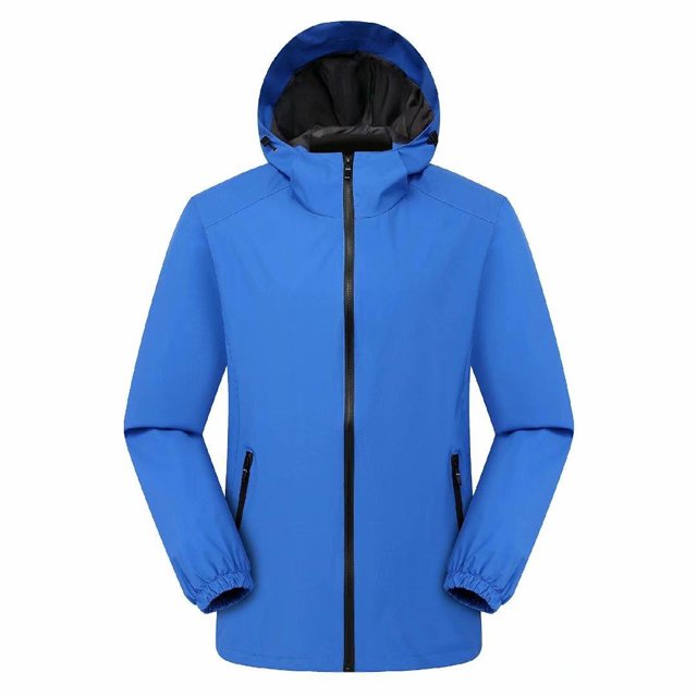 CONMR Casual Spring Autumn Hooded Waterproof Rain Jacket Breathable Windproof for Climbing Hiking Jacket solid color for adults