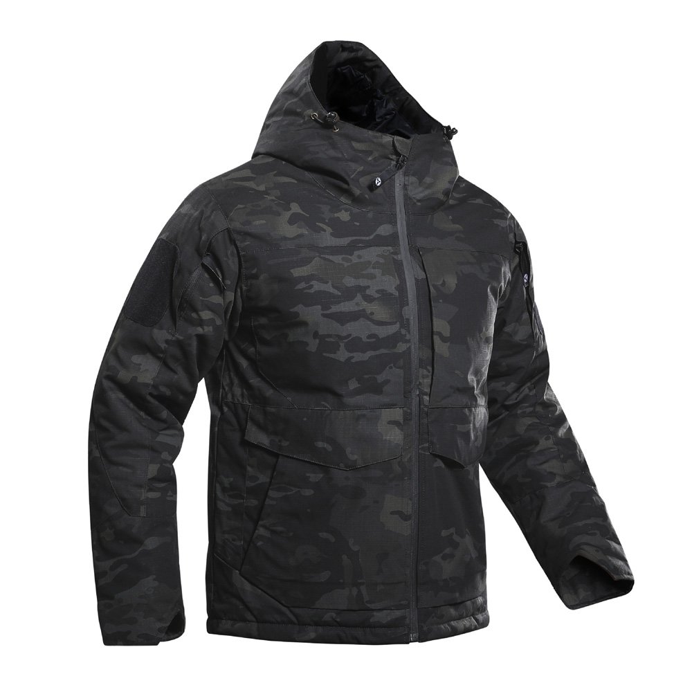 Men's Hunting M65 Tactical Jacket Waterproof Softshell Fleece Lined Cotton Clothing Camouflage Outdoor Hiking Fishing Coat