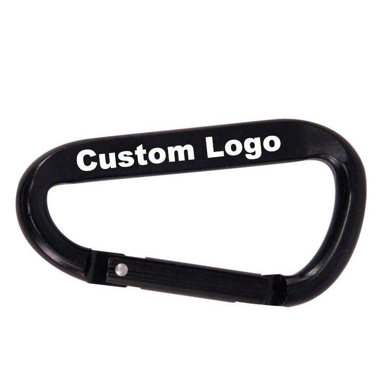 D-shaped Flattened And Thickened Aluminum Alloy Mountain Buckle Backpack External Buckle Connection Ring Water Cup Hook