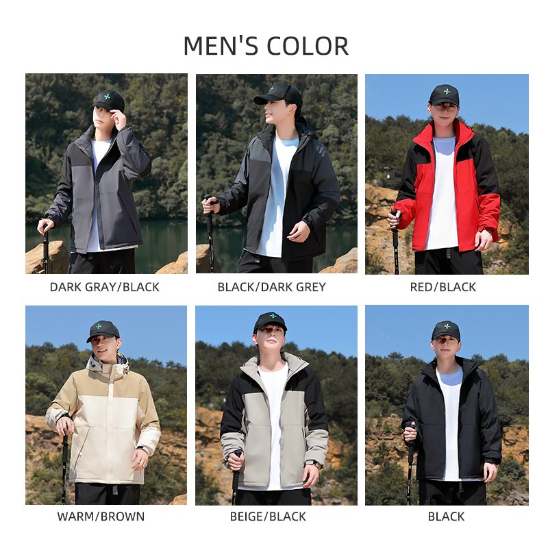 Outdoor Running Fitness Waterproof Coats for Women Hiking Mountaineering Clothes Camping Men's Outdoor Windbreaker Jacket