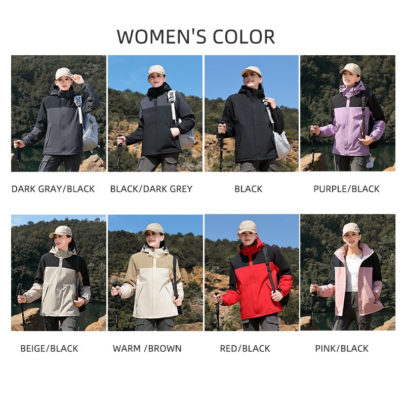 Outdoor Running Fitness Waterproof Coats for Women Hiking Mountaineering Clothes Camping Men's Outdoor Windbreaker Jacket