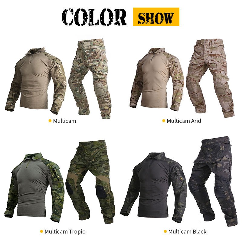 Emersongear NC 50/50 Ripstop Combat Shirt Tactical Pants Tactical Clothing G3 Camouflage Multicam Uniforms Suit