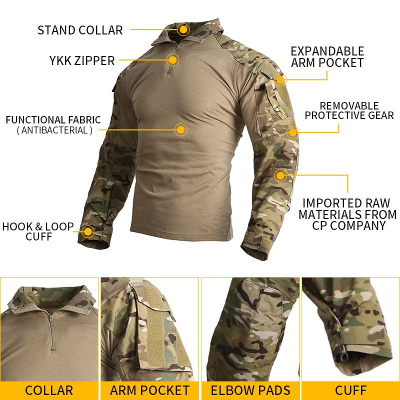Emersongear NC 50/50 Ripstop Combat Shirt Tactical Pants Tactical Clothing G3 Camouflage Multicam Uniforms Suit