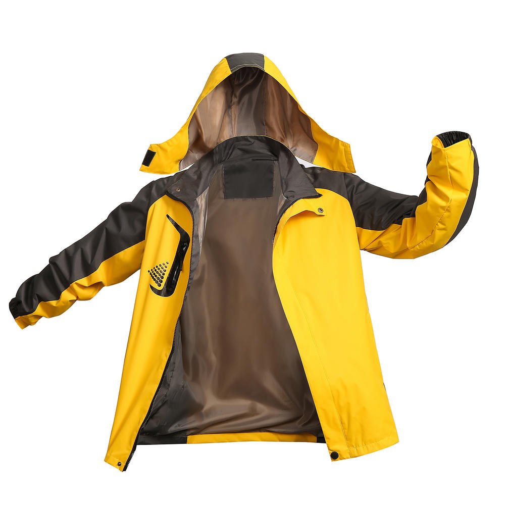 Outdoor Hiking Air Conditioner Jacket Summer with Pct Fan Cooling Ultraviolet Proof Windproof Waterproof DHL Soft Yellow Green