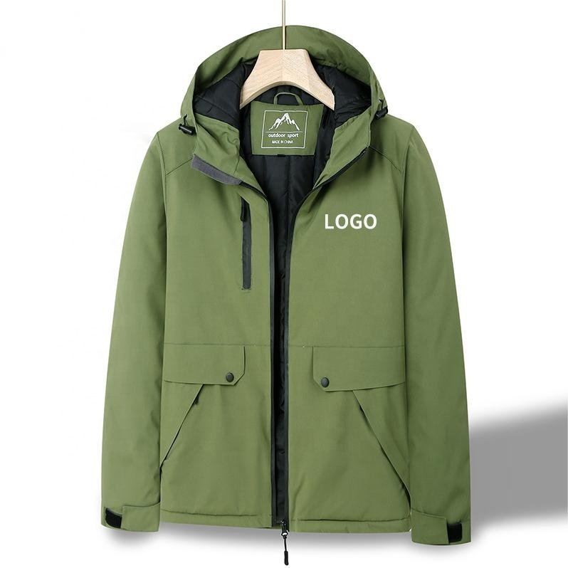 Waterproof Outdoor Hiking Clothing Man Tactical Jackets Softshell Fleece Winter Zip Customized Jacket