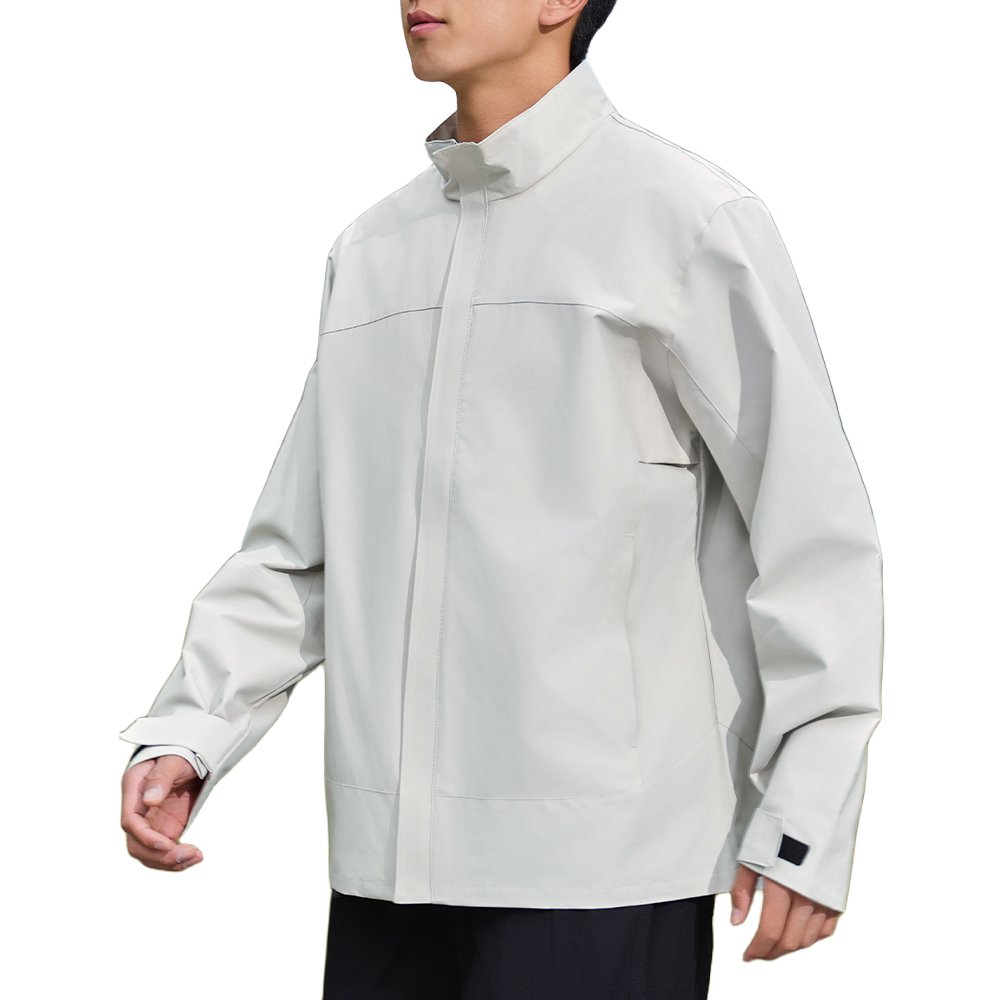 Outdoor Single Layer Windproof Hiking Mountaineering Hard Shell Waterproof Jacket 2024 Winter Unisex Stand 100% Polyester Adults