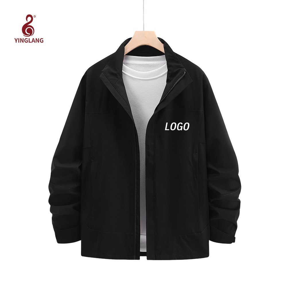 Outdoor Single Layer Windproof Hiking Mountaineering Hard Shell Waterproof Jacket 2024 Winter Unisex Stand 100% Polyester Adults