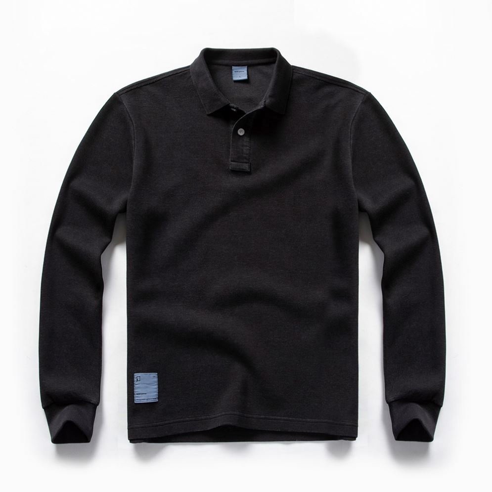 New Long Sleeve Men'S Polo Shirt Breathable T Shirt Polos Hiking Long Sleeve Polo T Shirt