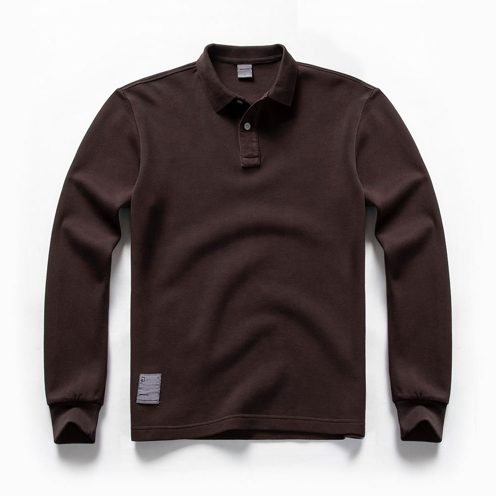 New Long Sleeve Men'S Polo Shirt Breathable T Shirt Polos Hiking Long Sleeve Polo T Shirt