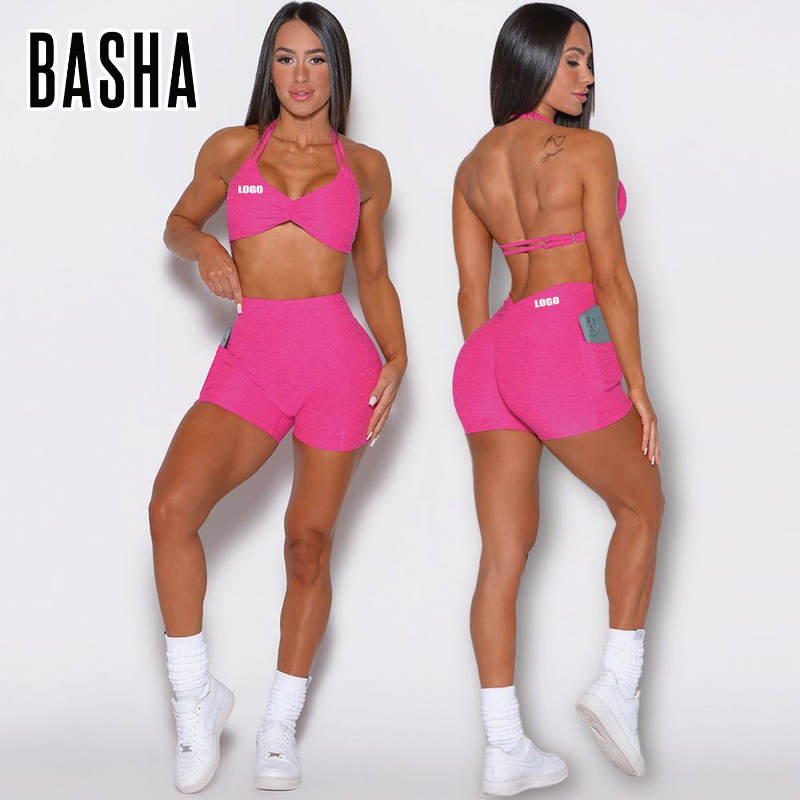 2024 Sports Wear Custom V Back Scrunch Ropa Deportiva Sportswear Yoga Gym Fitness Workout Sets For Women