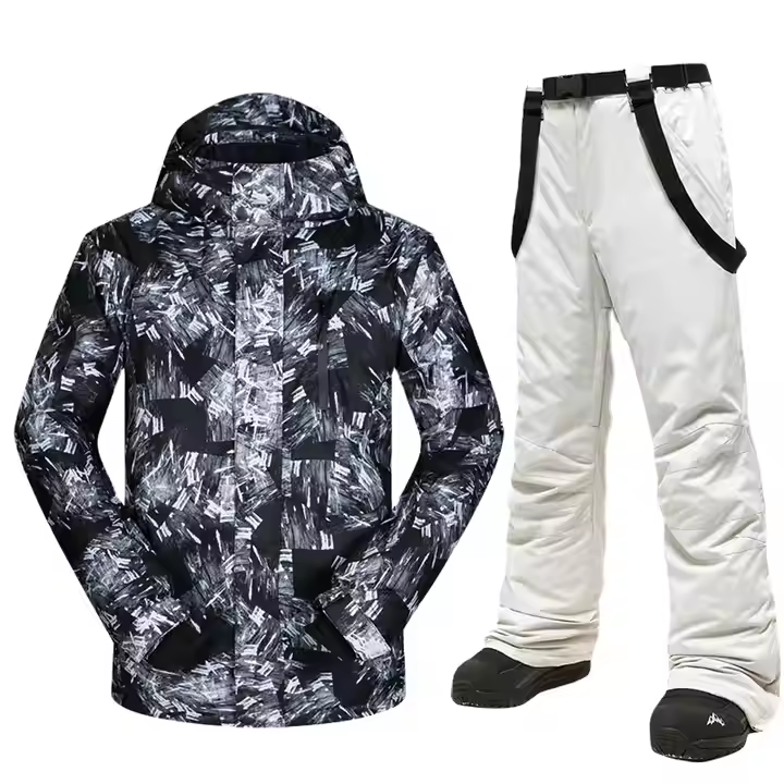 Men's Outdoor Sports Ski Suit Winter Jacket and Clothing for Skiing Camping Hiking Canvas Fabric