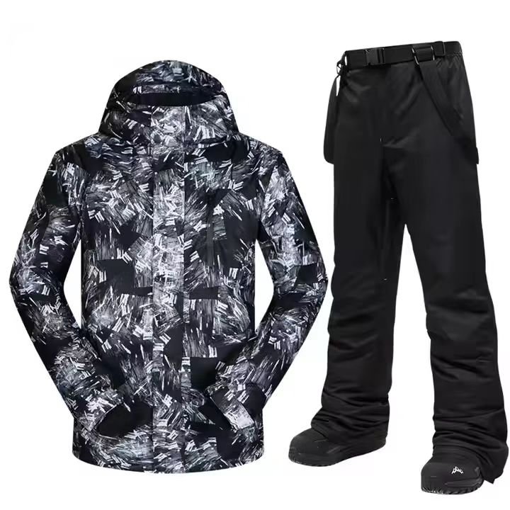 Men's Outdoor Sports Ski Suit Winter Jacket and Clothing for Skiing Camping Hiking Canvas Fabric