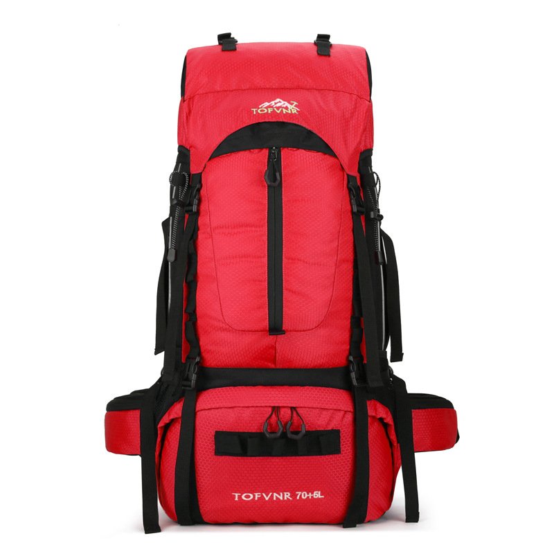 New Oversized 70 Liter Backpack Men's Fashion Travel Bag Hiking Bag With Rain Cover